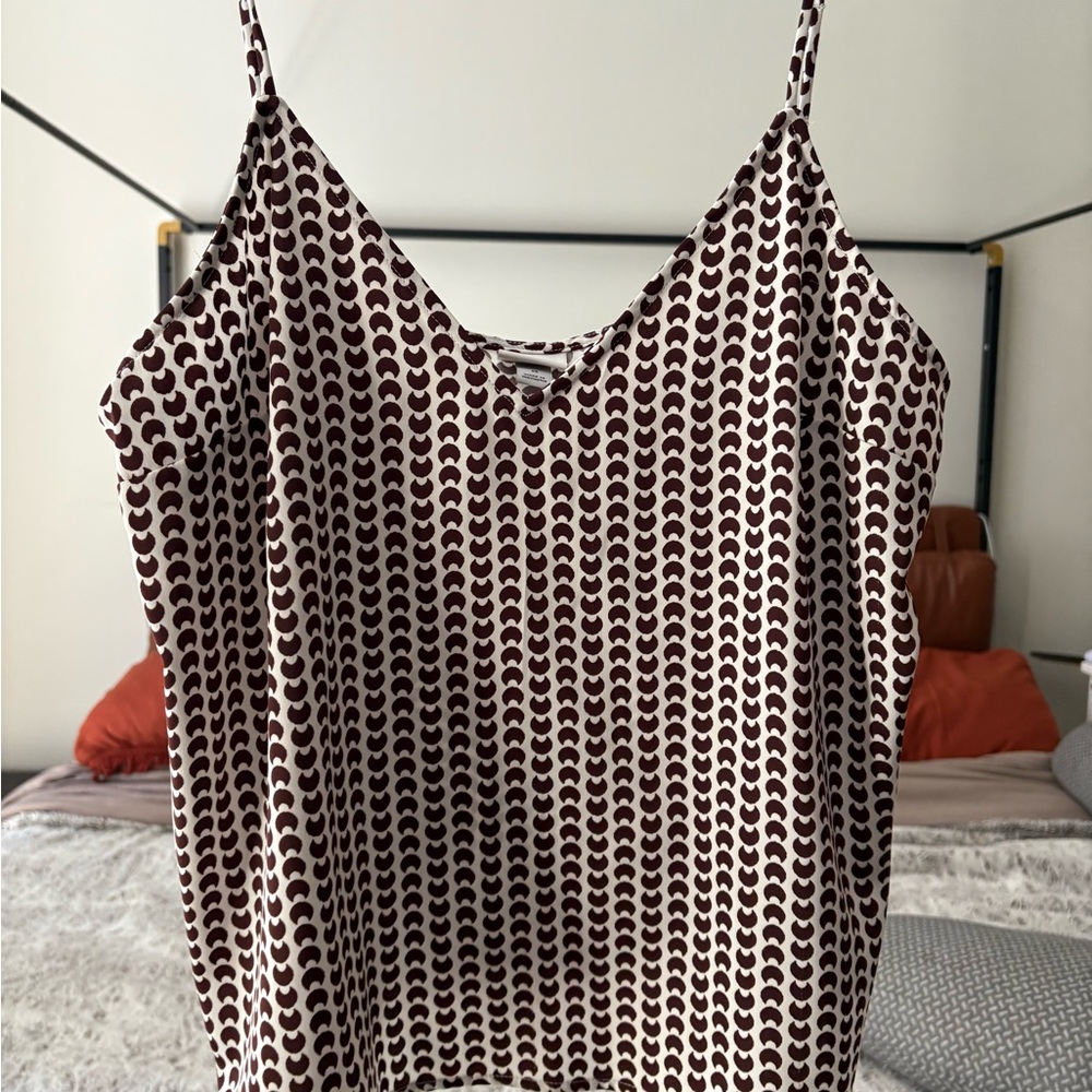 Stylish Brown and White Women's Top